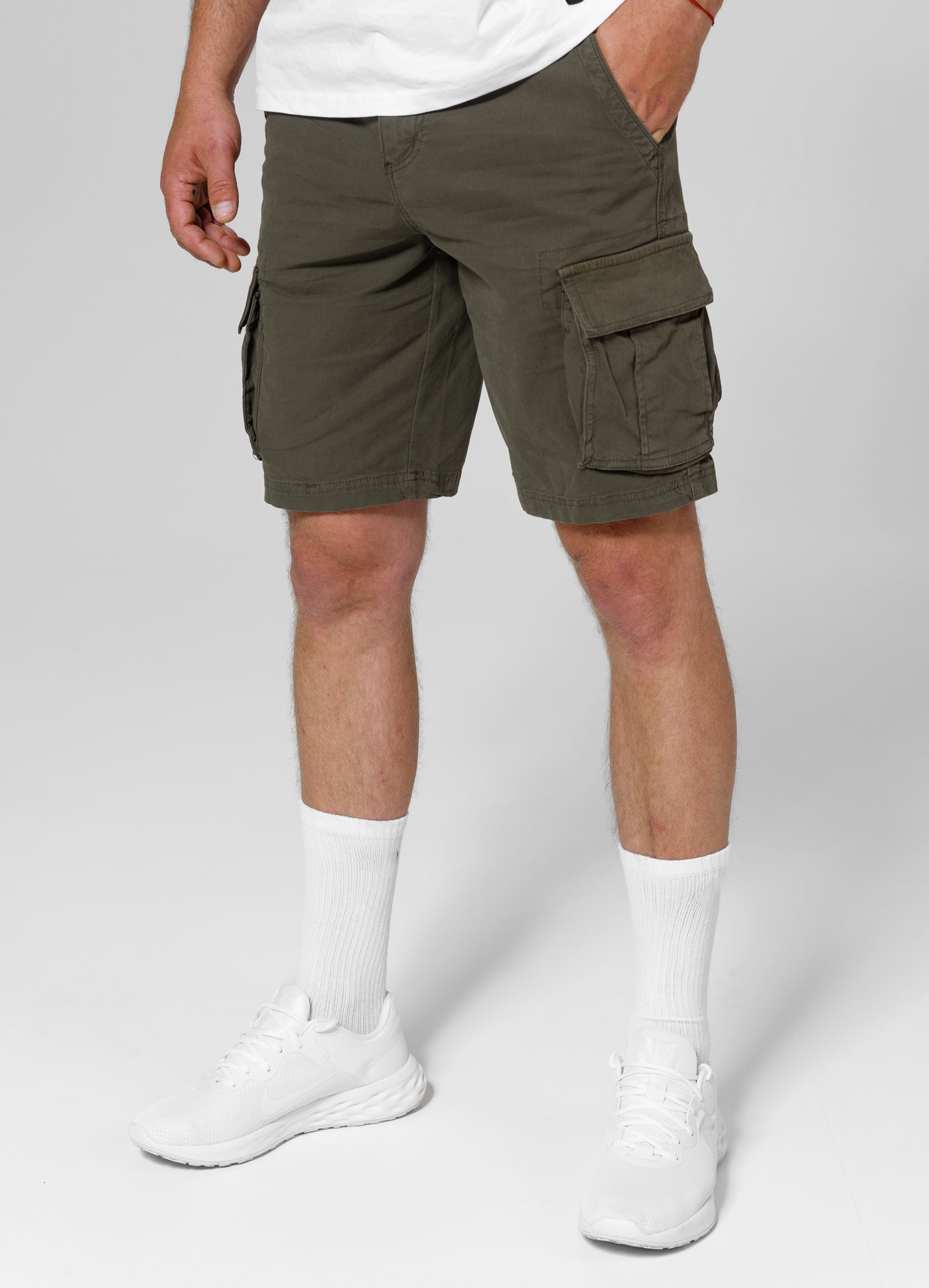 JACKAL Olive Cargo Shorts
