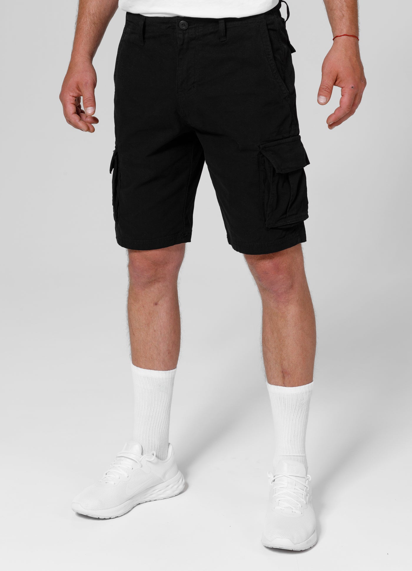 JACKAL Black Cargo Shorts