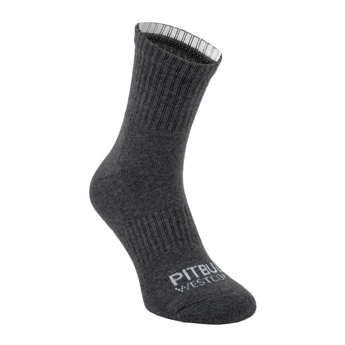Thin High Ankle TNT Socks 3pack Charcoal - Pitbull West Coast  UK Store