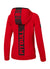 FUCHSIA French Terry Red Hooded Zip
