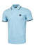 PIQUE STRIPES REGULAR Light Blue Polo T-shirt
