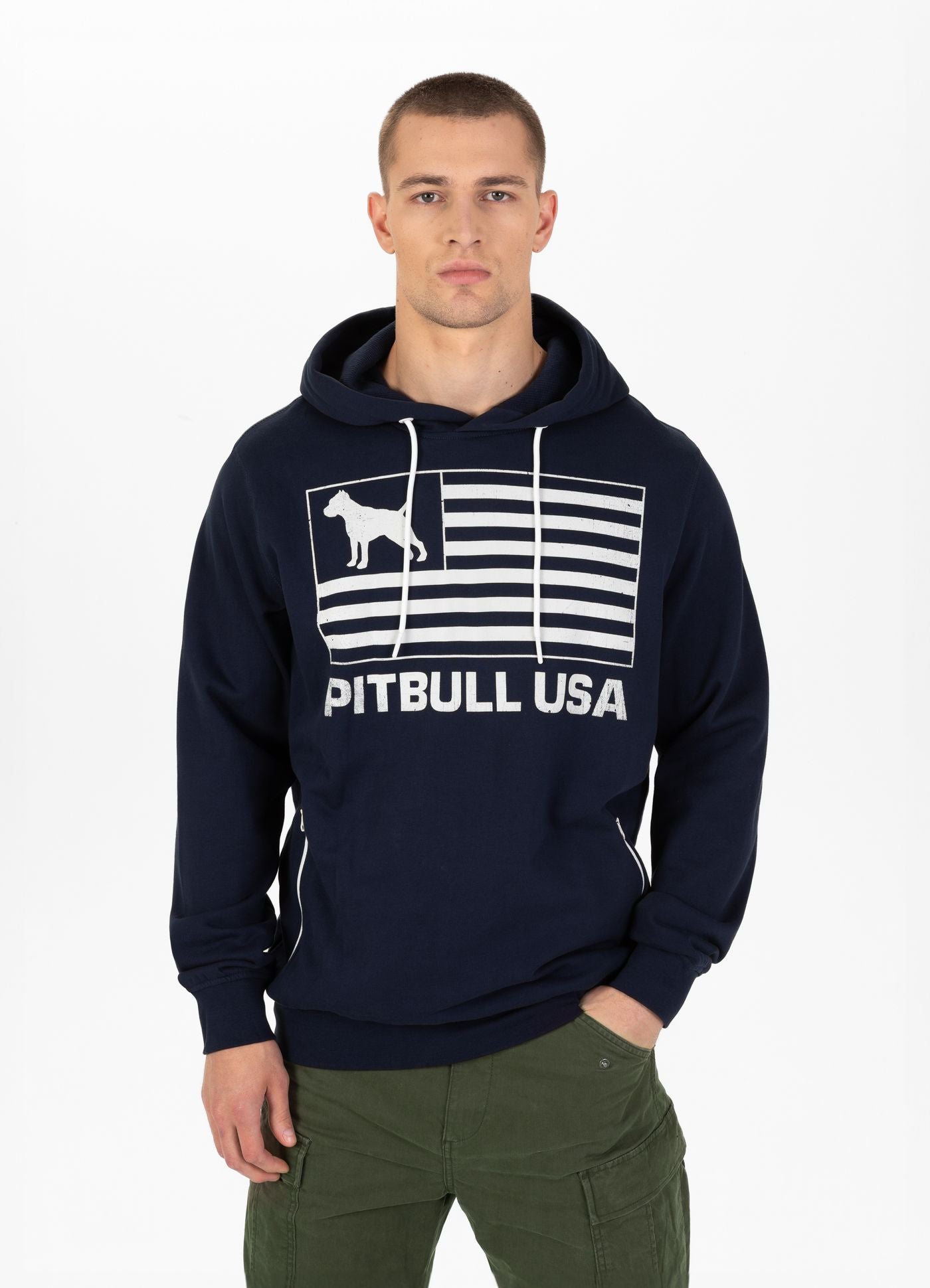 Men's Hoodie Terry Pitbull USA