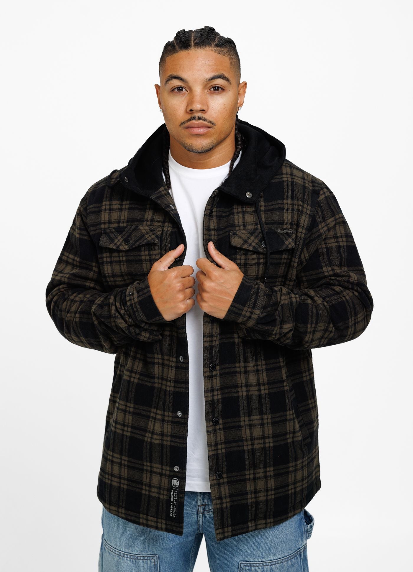 Hooded Padded Flannel Shirt Pioneer