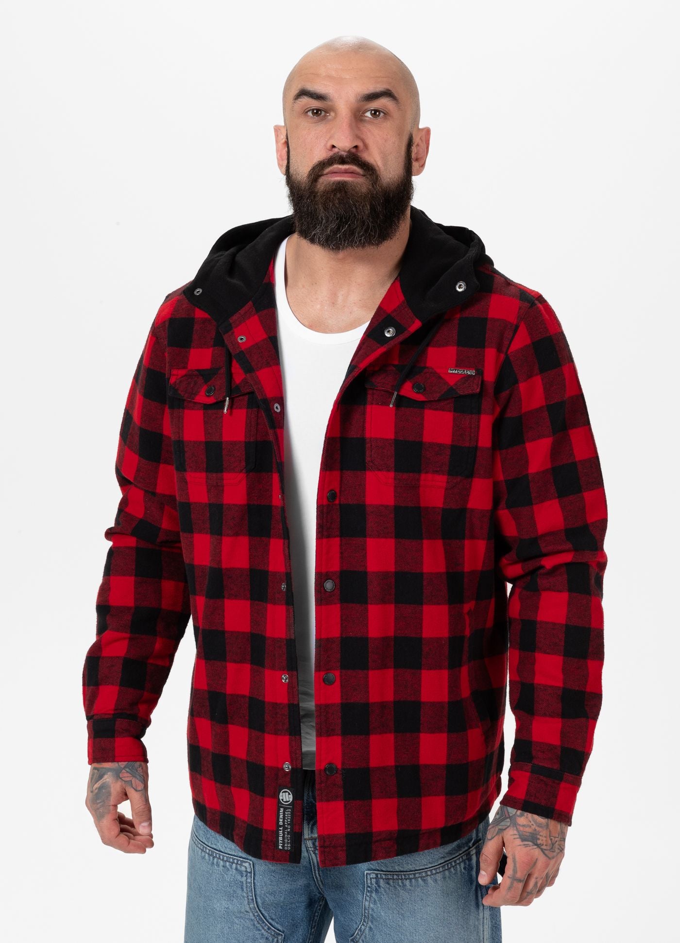 Hooded Padded Flannel Shirt Pioneer