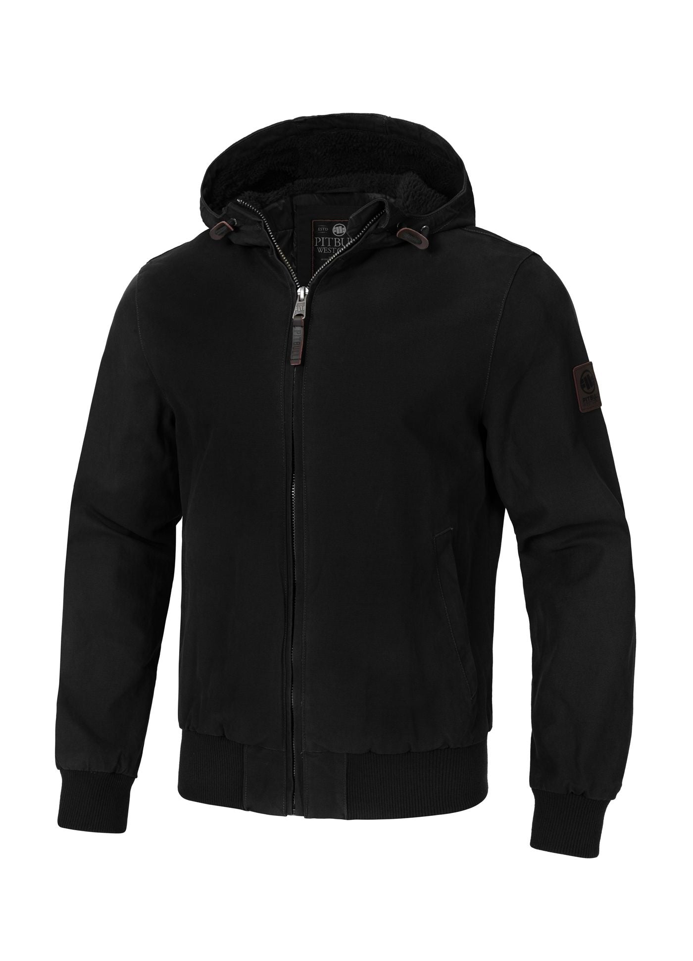 Men's winter hooded jacket Crimson