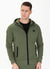 Thelborn Hooded Zip Sweatshirt Olive - Pitbull West Coast  UK Store