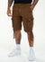 Cargo shorts CARVER Brown - Pitbull West Coast  UK Store